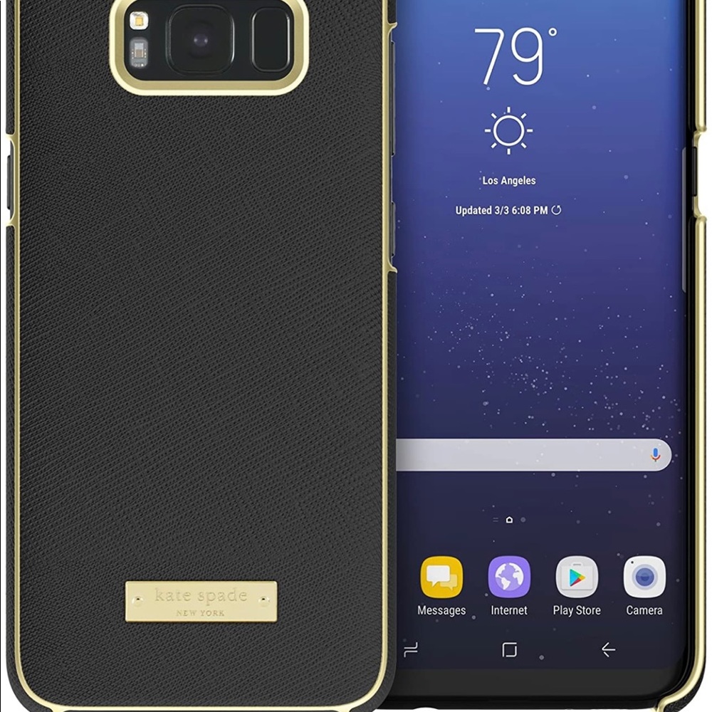 Kate Spade Wrap Case Samsung Galaxy S8+ Black NIB
